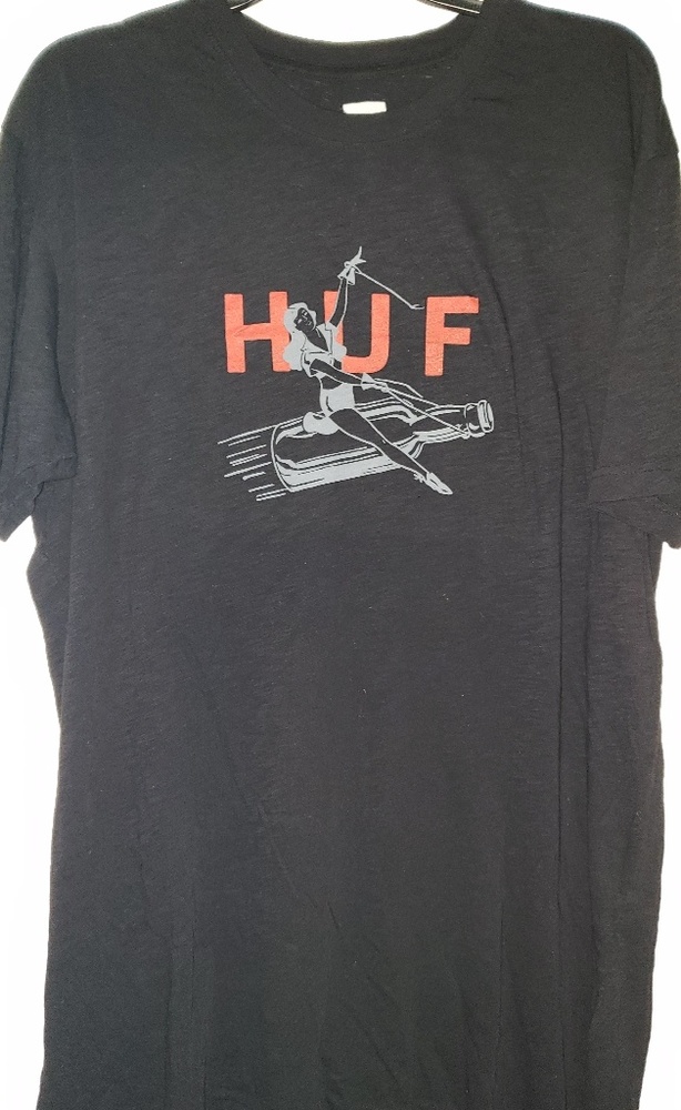 New HUF worldwide Blast Off streetwear T Shirt XXL